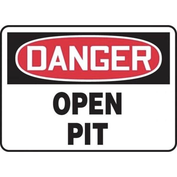 Accuform OSHA DANGER SAFETY SIGN OPEN PIT MCRT010XV MCRT010XV - main